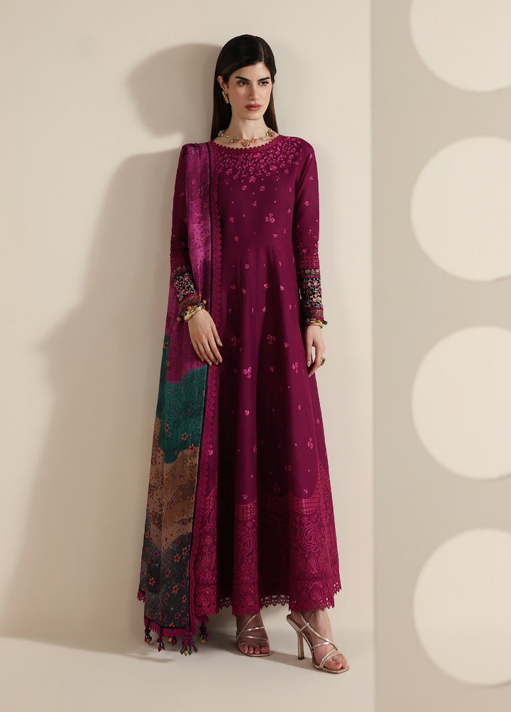 Iris by Jazmin Unstitched Embroidered Lawn 3 Piece Suit JZ26ULI IL26-D02 - Eid Collection