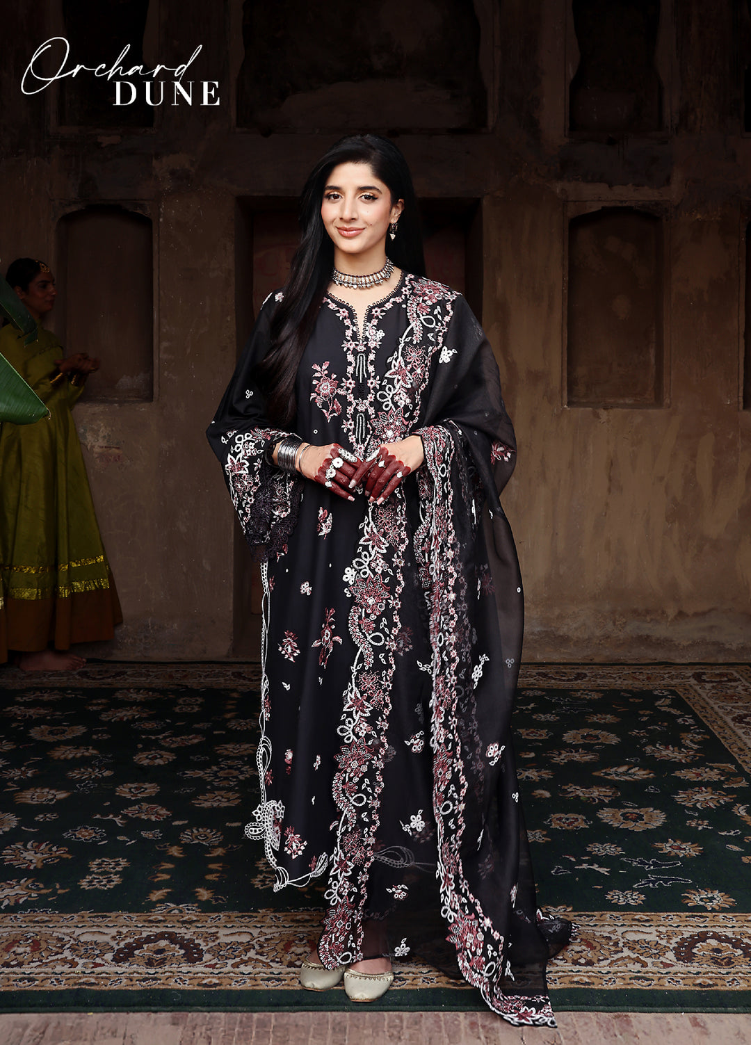 Cross Stitch Unstitched Embroidered Premium Lawn 3 Piece Suit CS26UCPL D7 ORCHARD DUNE - Eid Collection