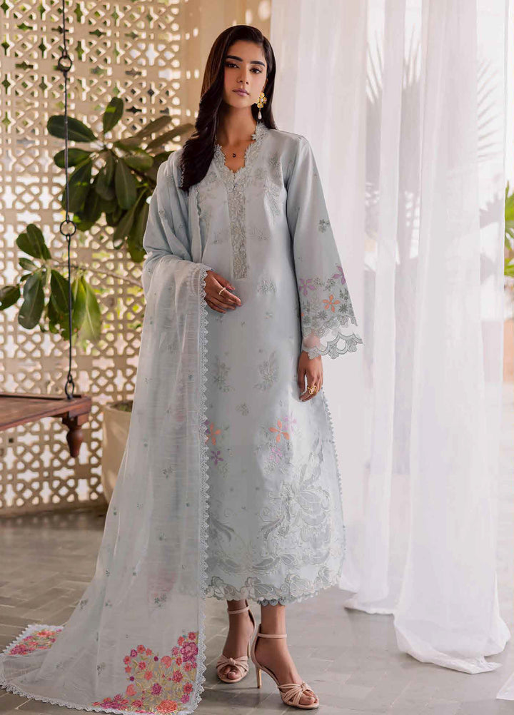 Selene by RajBari Unstitched Embroidered Lawn 3 Piece Suit RB26USL Zeen - Festive Collection