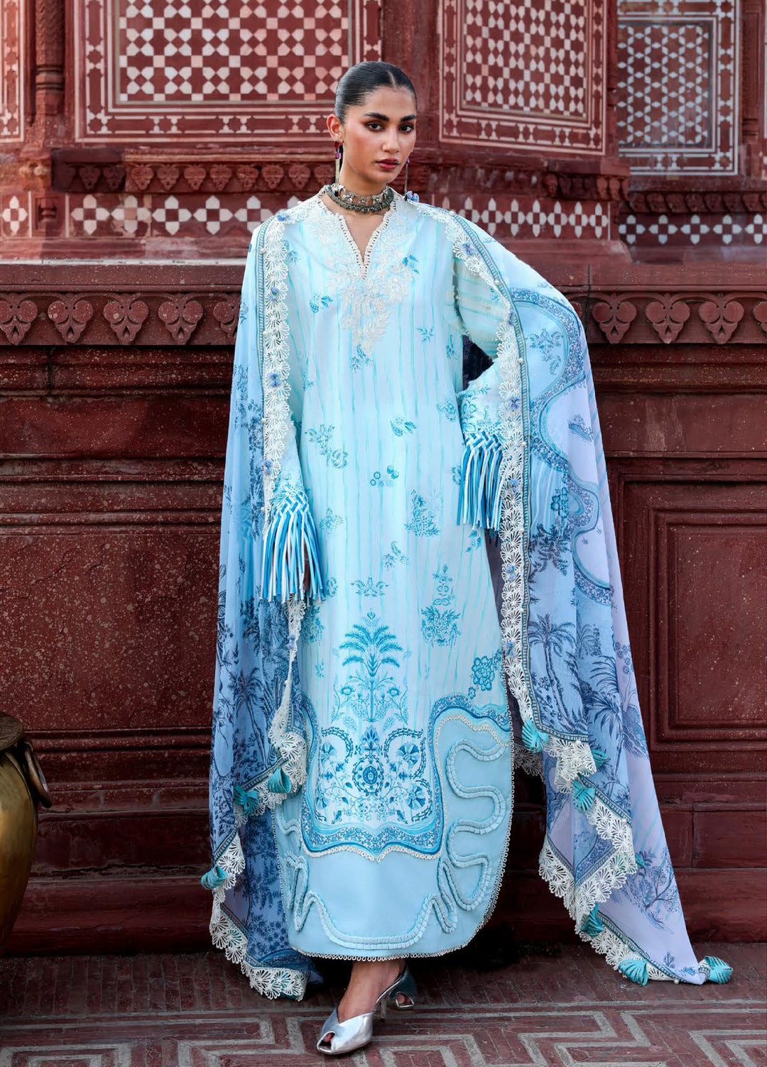 Neoma Prints by Republic Unstitched Printed Lawn 4 Piece Suit RW26UNL SP-2 ELARYA - Summer Collection