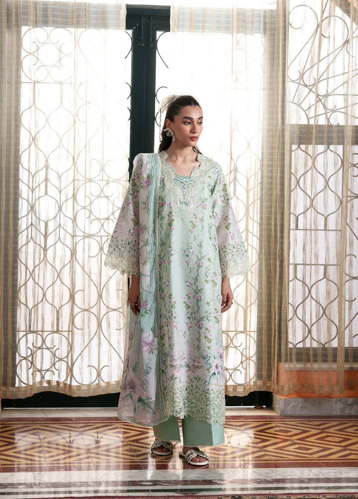 Summer Lines by Neeshay Unstitched Printed Lawn 3 Piece Suit NSH26ULS AVELINE - Eid Collection