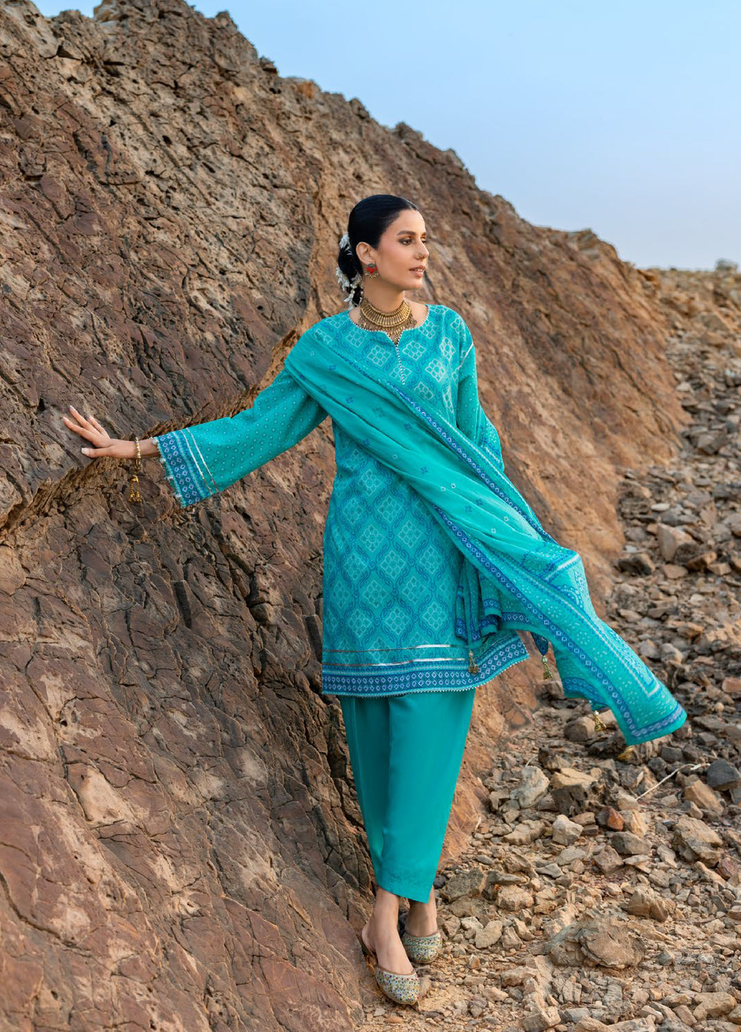 The Chunri by Gul Ahmed Unstitched Printed Lawn 3 Piece Suit GA26UTCL CL-62032 A - Summer Collection