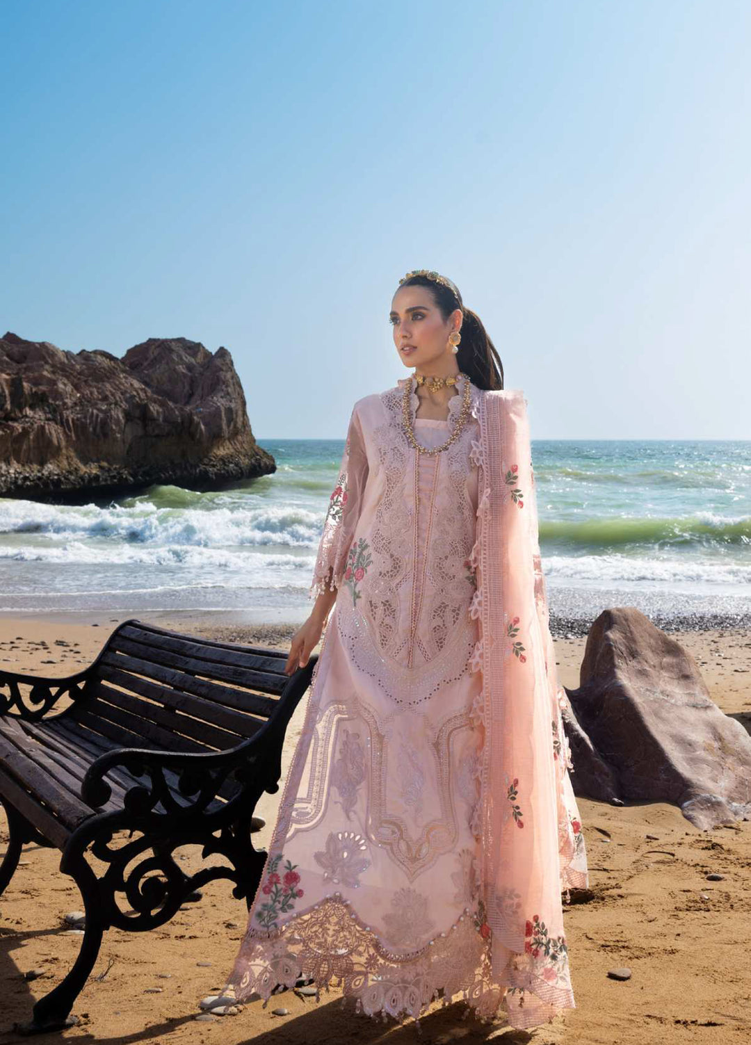 Mahiymaan by Al Zohaib Unstitched Embroidered Luxury Lawn 3 Piece Suit AZ26UM D-2 - Festive Collection