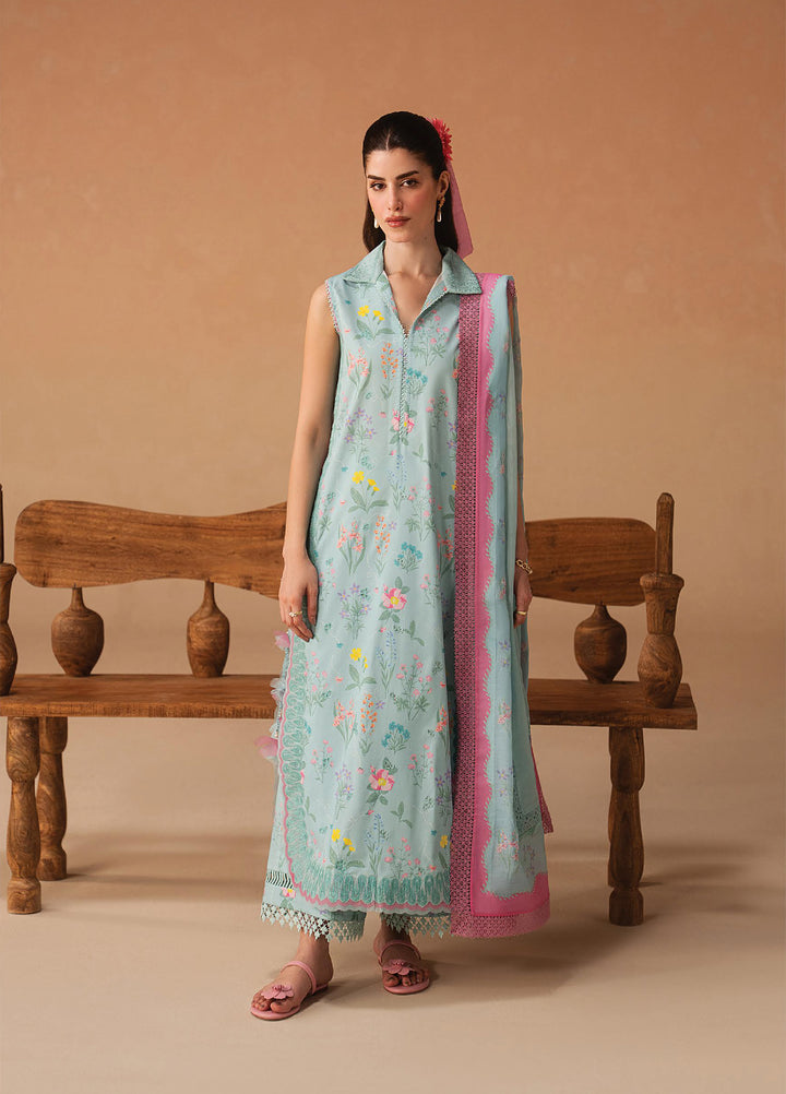 Haze A Prints by Afrozeh Unstitched Printed Lawn 3 Piece Suit AF26UAP Sunlaced Plum FWU-110 - Summer Collection