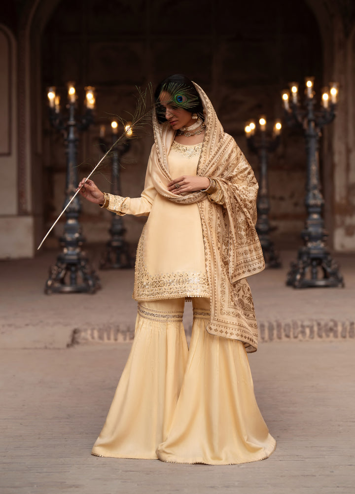 Darbar by Casuallite Pret Embroidered Silk Viscose 3 Piece Suit CSL26PDD-01 - Festive Collection