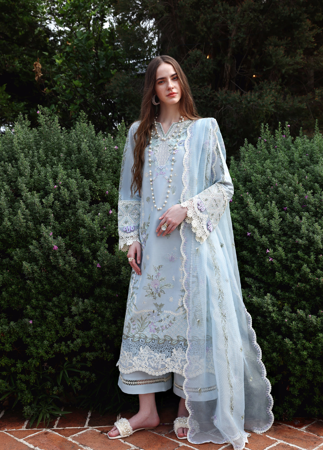 Belle Saison by Esmel Unstitched Embroidered Lawn 3 Piece Suit EML26ULB Odette EUNSS260204 - Festive Collection