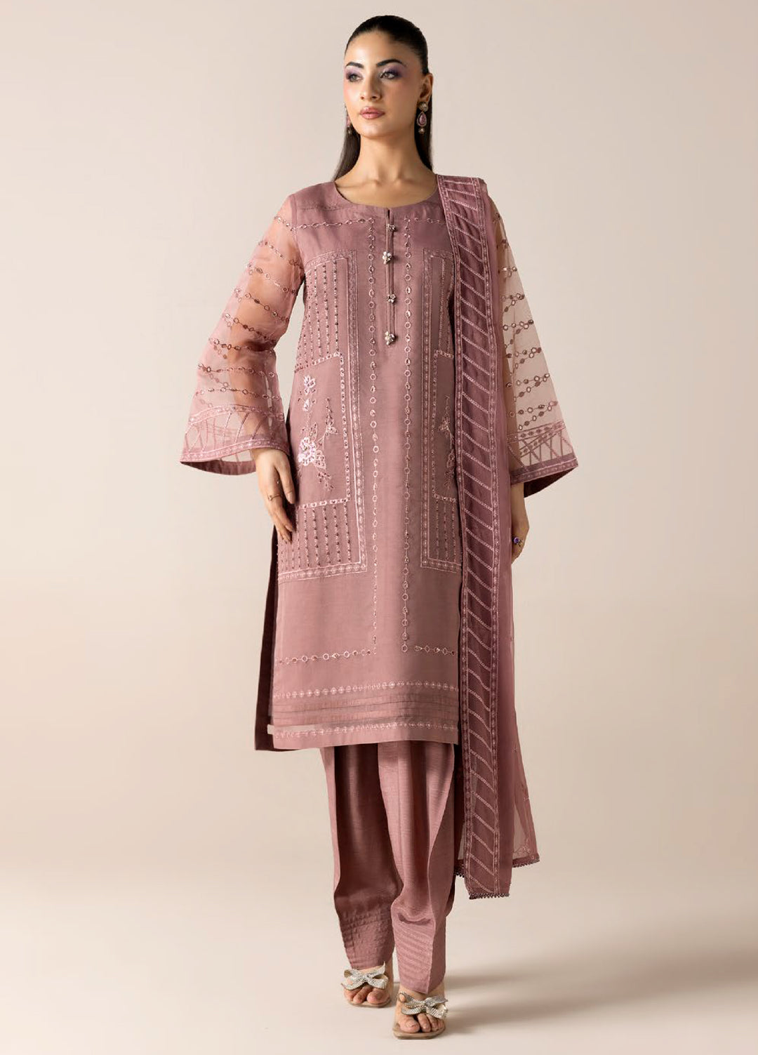 Aura by Zebtan RTW Embroidered Lawn 3 Piece Suit ZB26UAL A-09 - Festive Collection