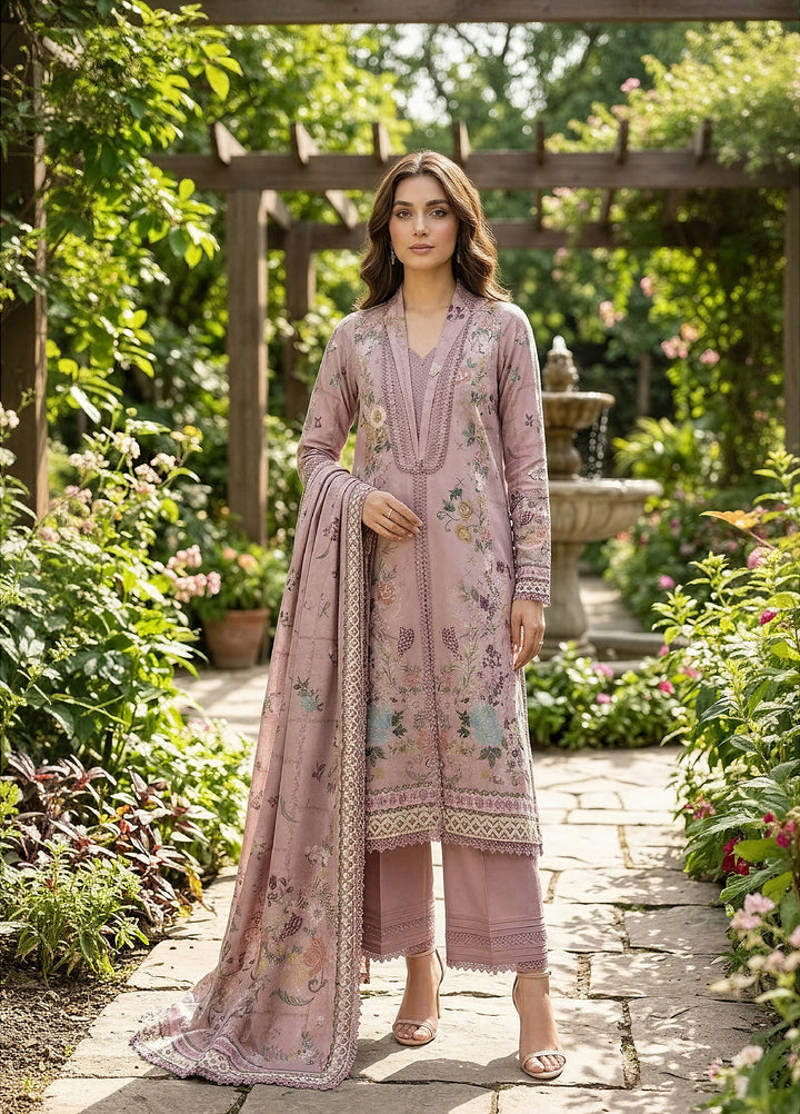 Zync by Florent Unstitched Printed Lawn 3 Piece Suit FL26UZPL FZ-02 - Summer Collection