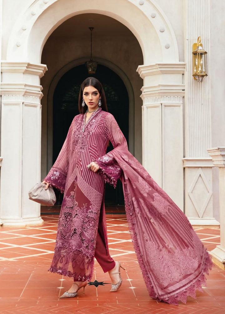 Luxe by Maria B Unstitched Embroidered Velvet 3 Piece MB25LW D4 - Winter Collection