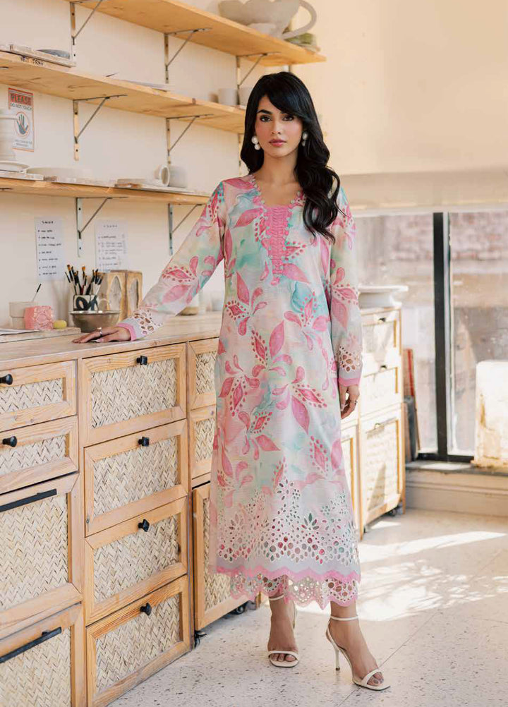 Ballerina by Nureh Unstitched Printed Chikankari Lawn 3 Piece Suit NU26UBL NU2-194 - Summer Collection