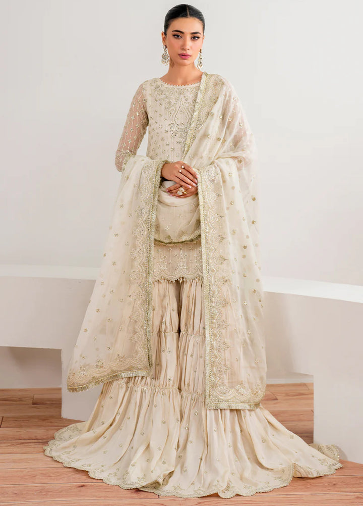 Chantelle by Baroque Unstitched Chiffon Embroidered Suits 3 Piece BQ25FC UF-687 - Festive Collection