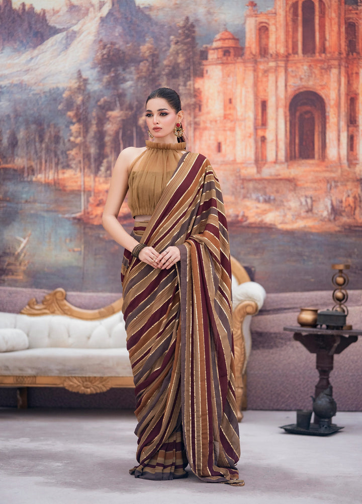 Lia by Miras Women Pret 3 Piece Embroidered Georgette Chiffon DALIA - Festive Collection