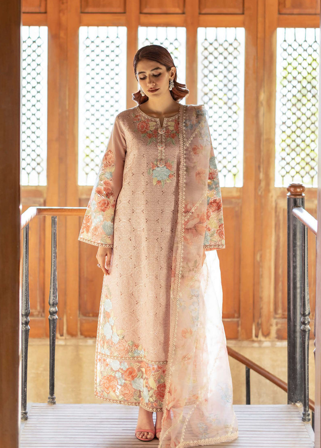 Astoria by Mushq Unstitched Embroidered Lawn 3 Piece Suit MQ26UAL 307-Norah - Festive Collection