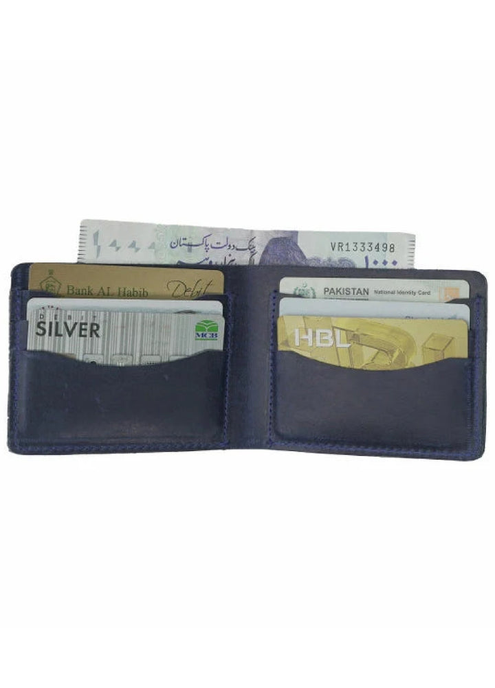 Vintage by Jild Mens Genuine Vintage Leather Wallet-BLUE BERRY S1 - Wallets Collection