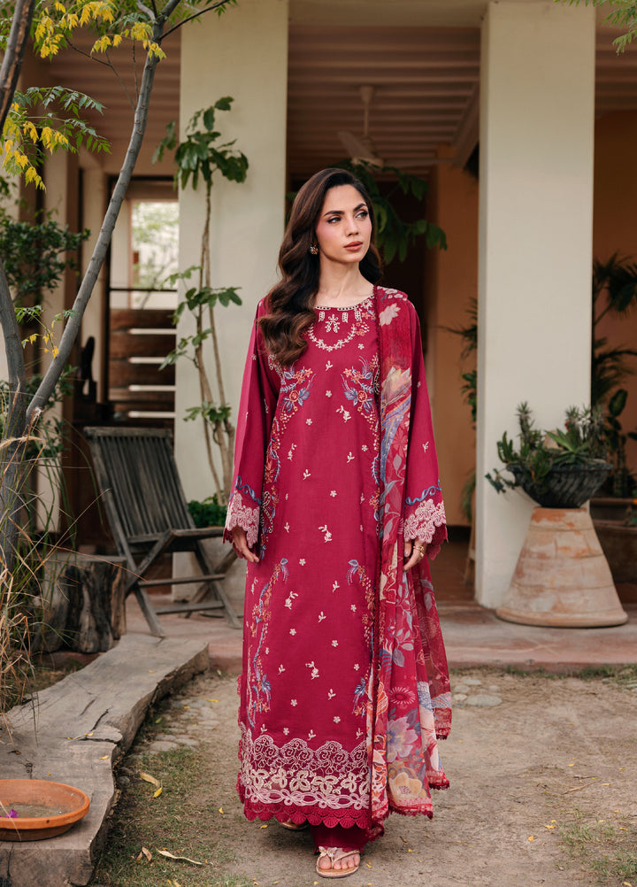 Zync by Florent Unstitched Embroidered Lawn 3 Piece Suit FL26ULZ FZ-7A - Lawn Collection
