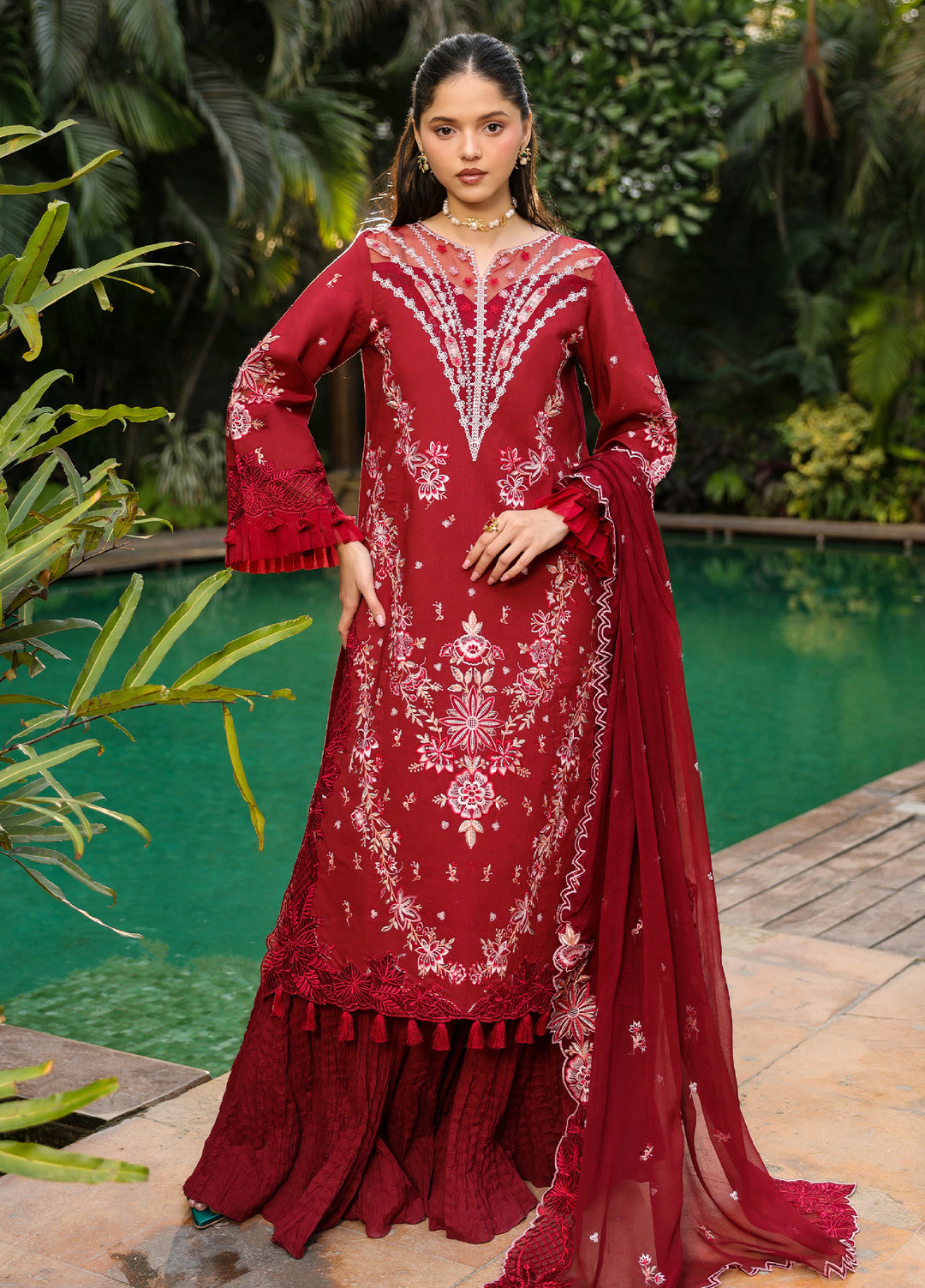 Shanaya by Mahnur Unstitched Embroidered Lawn 3 Piece Suit MN26USL SH-09 - Summer Collection