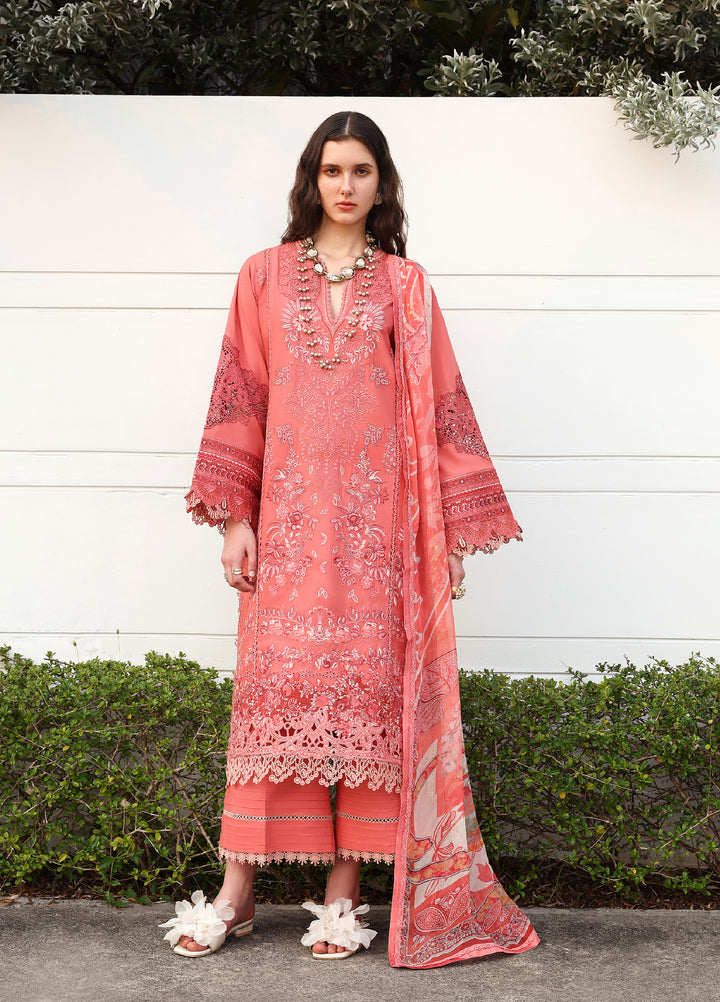 Belle Saison by Esmel Unstitched Embroidered Lawn 3 Piece Suit EML26ULB Coralie EUNSS260209 - Festive Collection