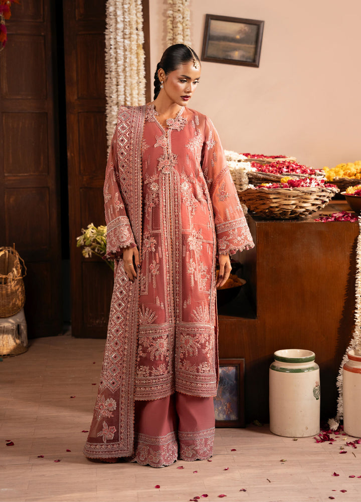 Push Pawan by Zarizaa Unstitched Embroidered Organza 3 Piece Suit ZZ26UPP D-2P Titli - Wedding Collection