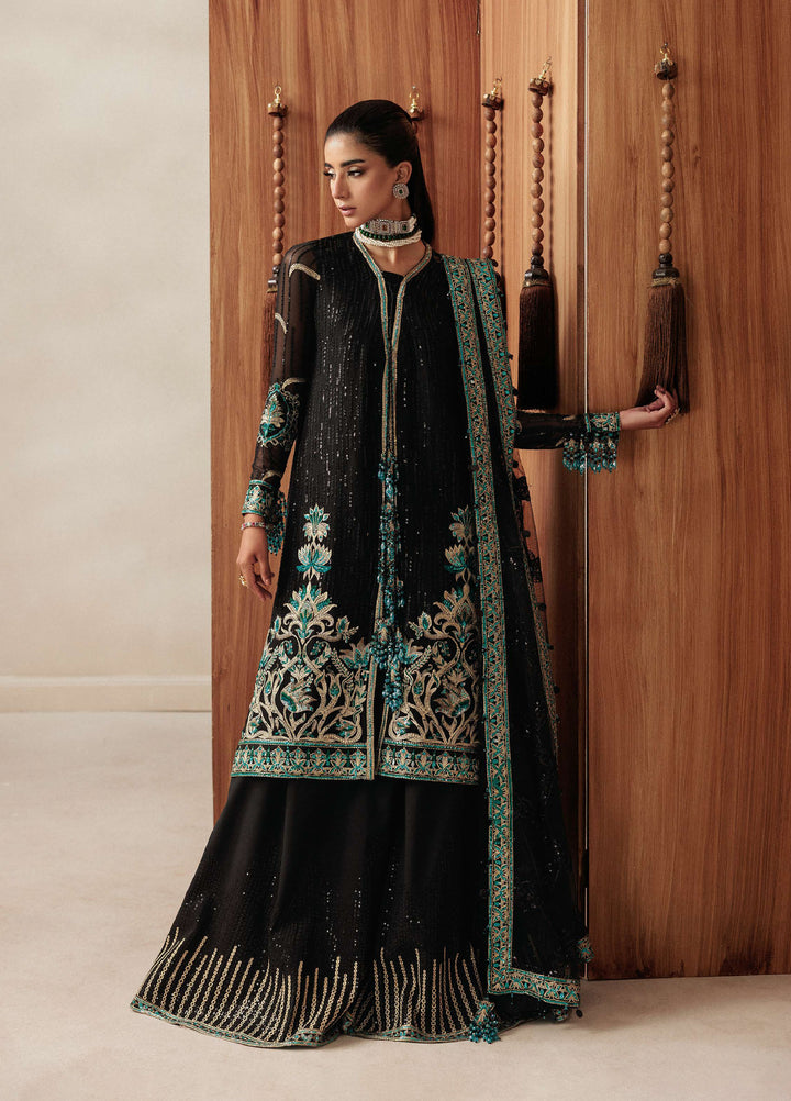 Aik Shaam by AIK Atelier Unstitched Chiffon Embroidered 3 Piece Suit AIK26US D-05 - Wedding Collection