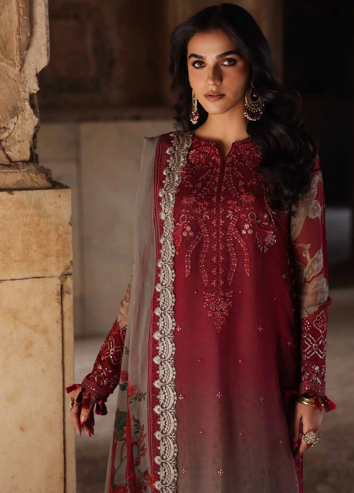 Vasal by Charizma Unstitched Luxury Chiffon Embroidered Suits 3 Piece CRZ25LC VSL25-45 - Festive Collection
