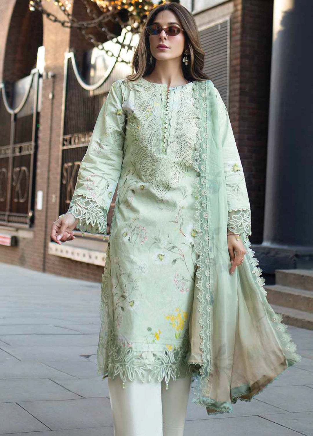 Sunshine Bloom by Al Zohaib Unstitched Embroidered Lawn 3 Piece Suit AZ26USL D2 - Summer Collection
