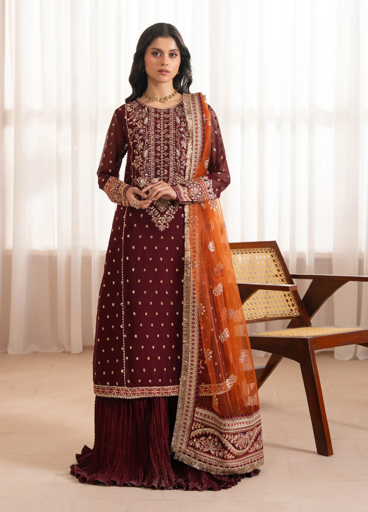 Deme by Xenia Formals Unstitched Embroidered Lawn 3 Piece Suit XE26UDF D-01 Lisha - Festive Collection