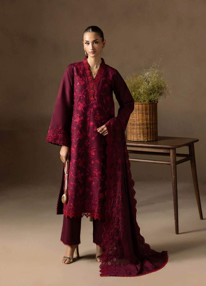 Sareen by Rajbari Unstitched Premium Viscose Chikankari 3 Piece RB25SC D-04 - Winter Collection