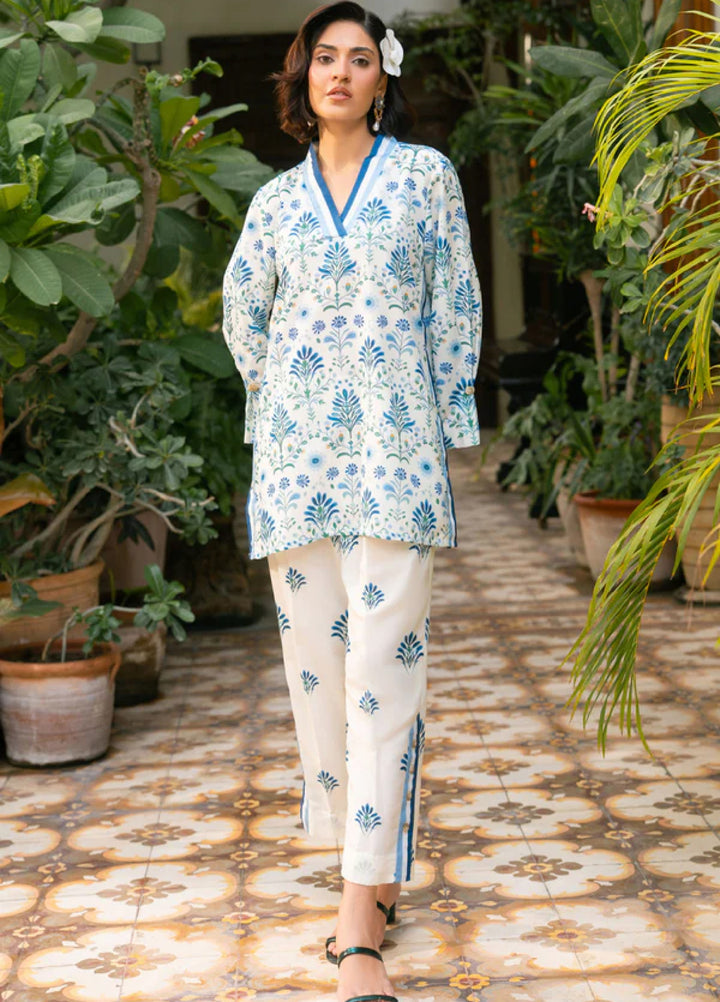 Nairah Women Pret Printed Arabic Lawn Suit NAH26PN Sapphire Mist - Spring Collection