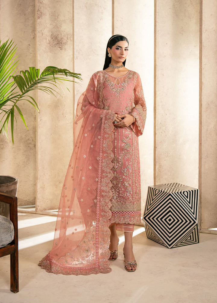 Azira by Gulaal Unstitched Luxury Embroidered Organza 3 peice GL25AF LFU-03 Zafeera - Formals Collection