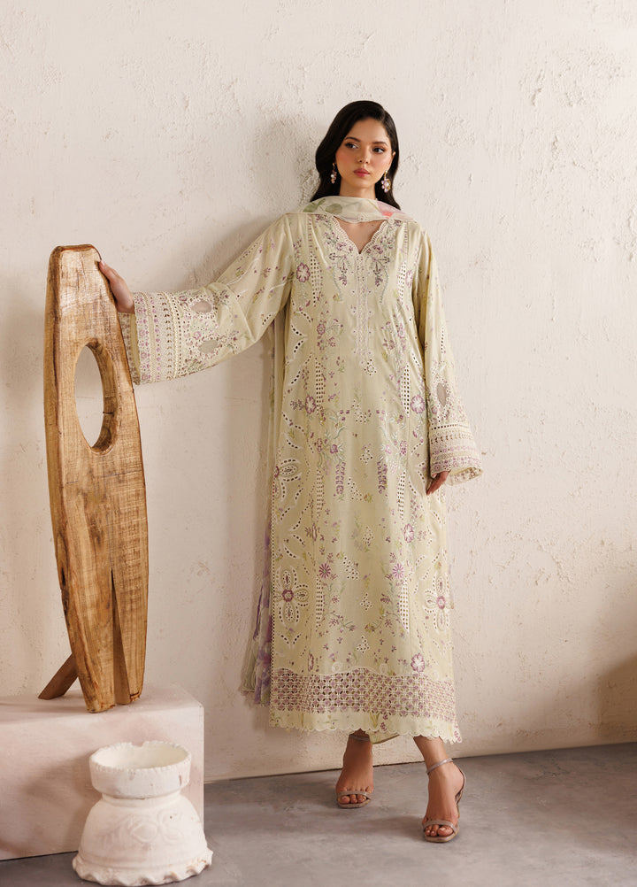 Iznik Unstitched Embroidered Lawn 3 Piece Suit IZ26ULF IBE-08 - Festive Collection