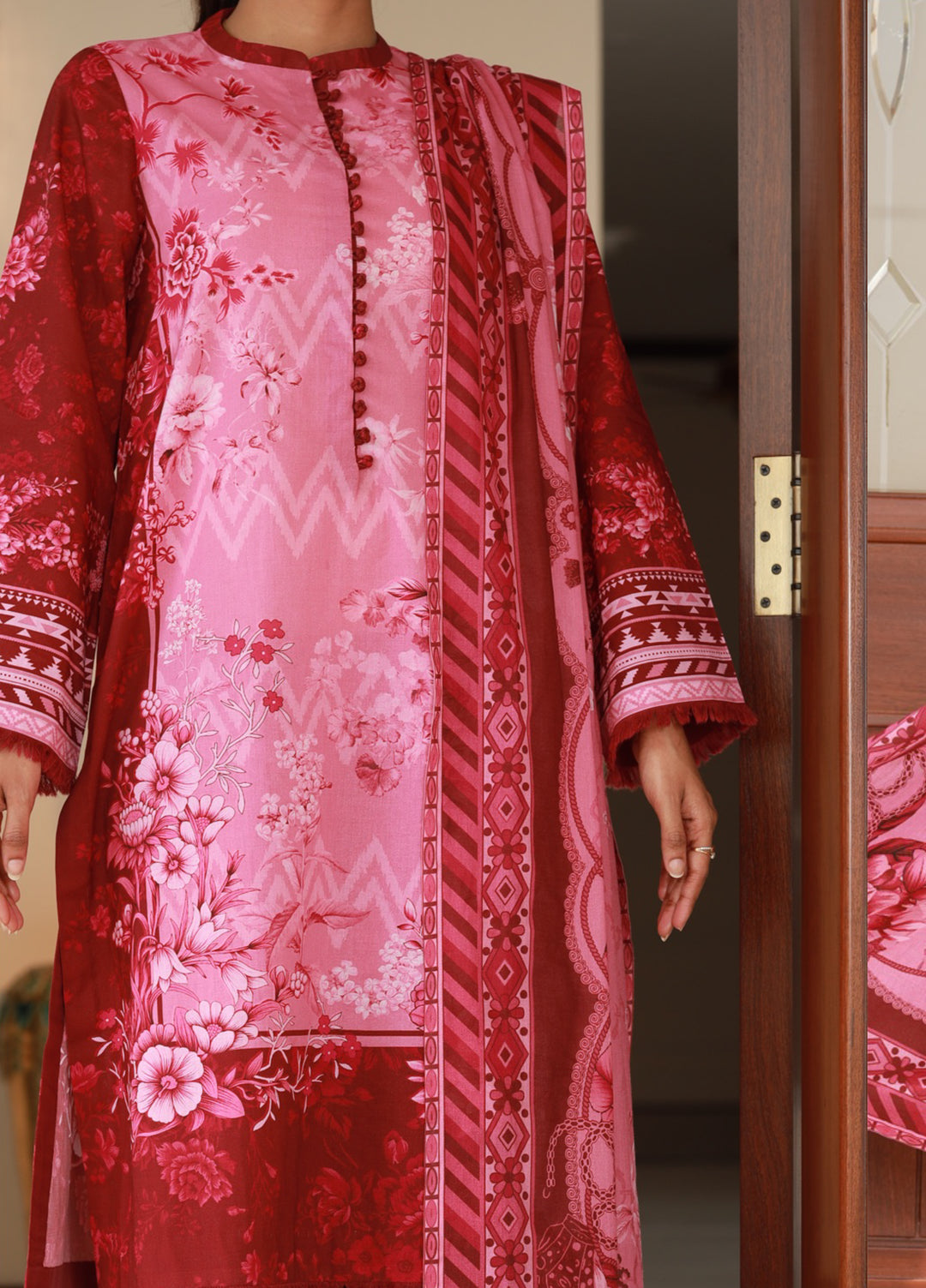 The Garden Muse by Chameli Unstitched Printed Lawn 3 Piece Suit CHM26UGM WRTS-0002 - Summer Collection