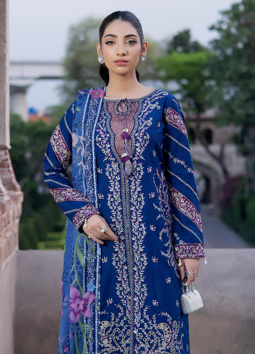 Inara by Javairia Women RTW Embroidered Lawn 3 Piece Suit IN26PJF Jorbagh - Festive Collection