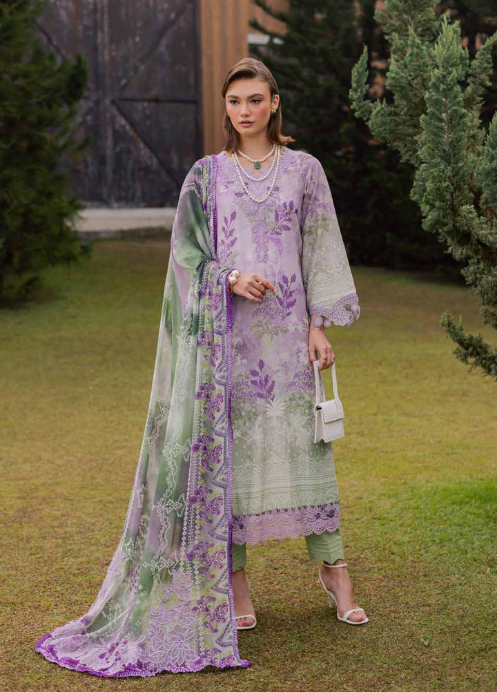 Gardenia by Nureh Unstitched Embroidered Lawn 3 Piece Suit NU26UGL NSG-211 - Summer Collection