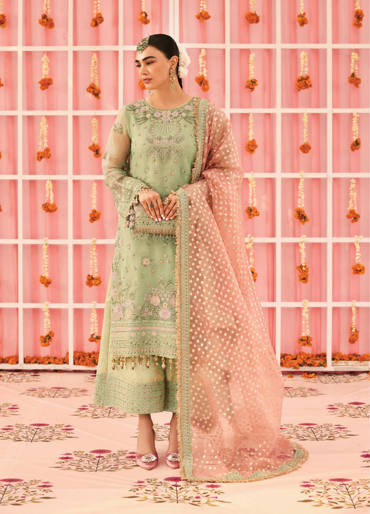 Shehnai by Alizeh Fashion Unstitched Embroidered Zari Net Suits 3 Piece AFB25SF Libaan - Festive Collection