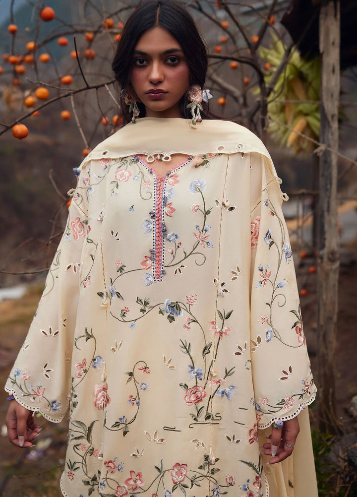 Meili by Zaha Unstitched Embroidered Lawn 3 Piece Suit ZK26UML ZL26-04B - Festive Collection