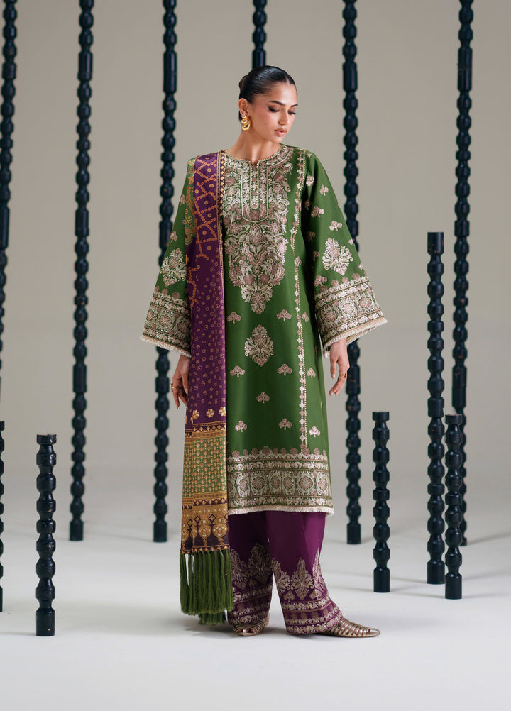 Amour by Bin Ilyas Unstitched Embroidered Lawn 3 Piece Suit BI26ULA 183B - Festive Collection
