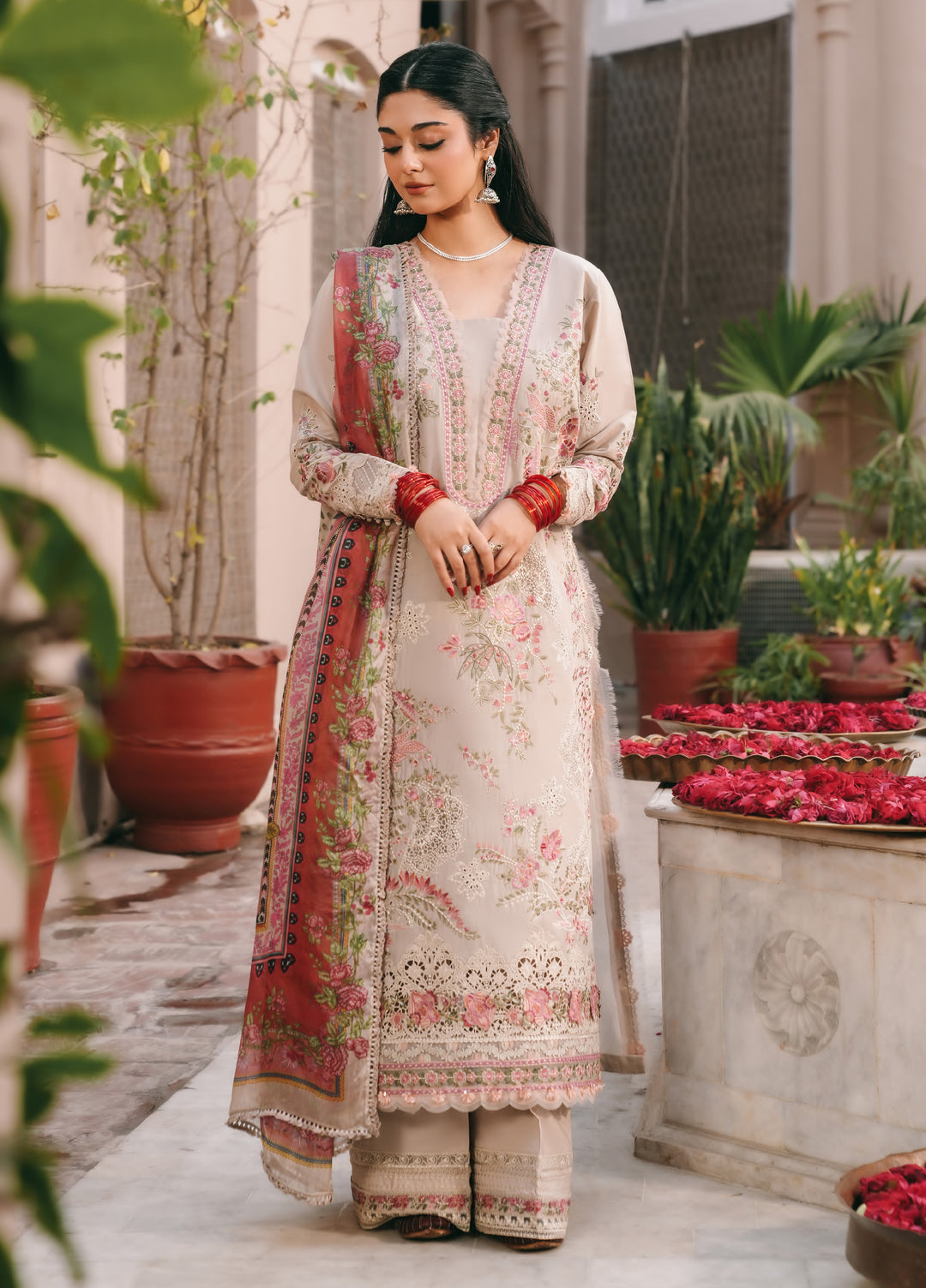 Ek Fasana by Kahf Premium Unstitched Embroidered Luxury Lawn 3 Piece Suit KHF26UFL KLB-6A SILSILA - Festive Collection