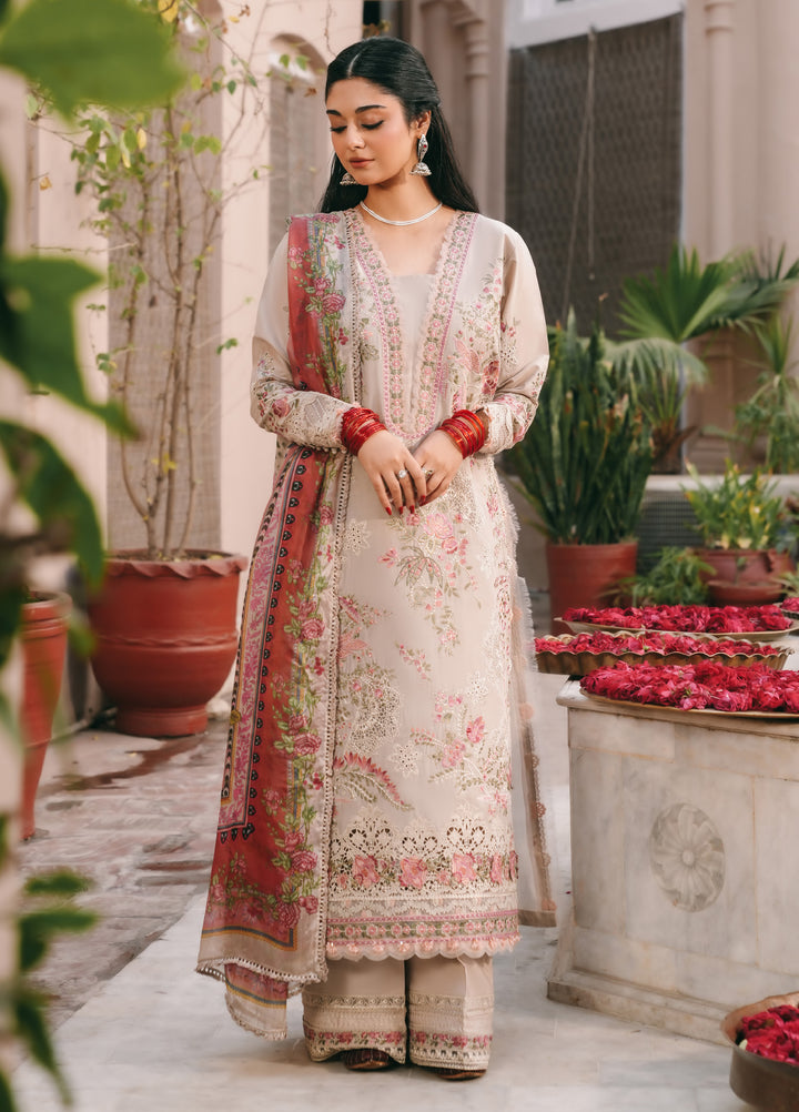 Ek Fasana by Kahf Premium Unstitched Embroidered Luxury Lawn 3 Piece Suit KHF26UFL KLB-6A SILSILA - Festive Collection