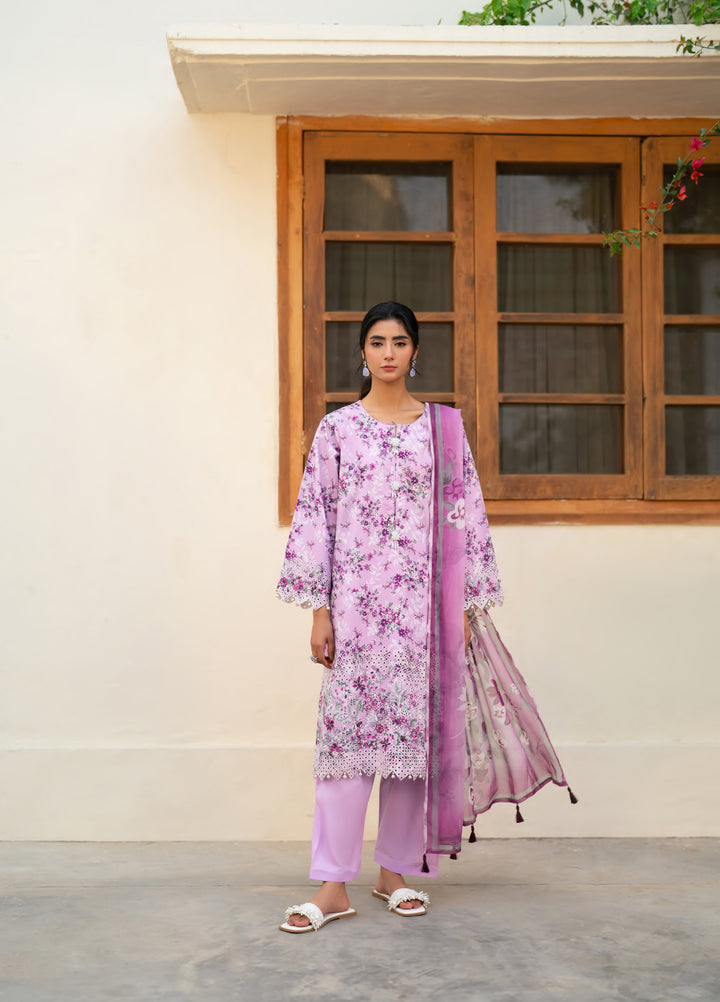 Bagh by Rashid Textiles Unstitched Embroidered Lawn 3 Piece Suit RT26UBL 3725 - Casual Collection