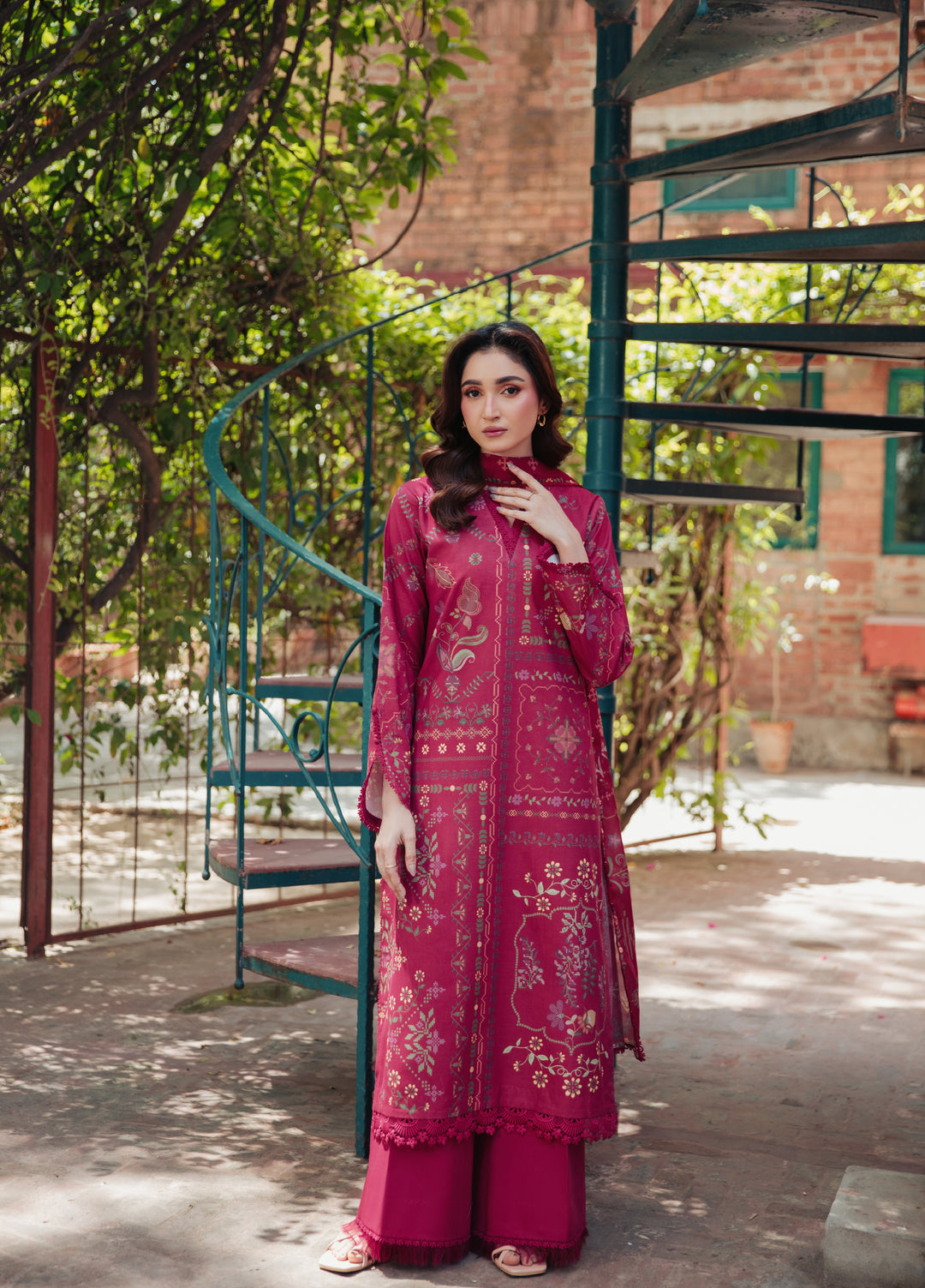 Zync by Florent Unstitched Printed Lawn 3 Piece Suit FL26ULE FZ-1 - Eid Collection