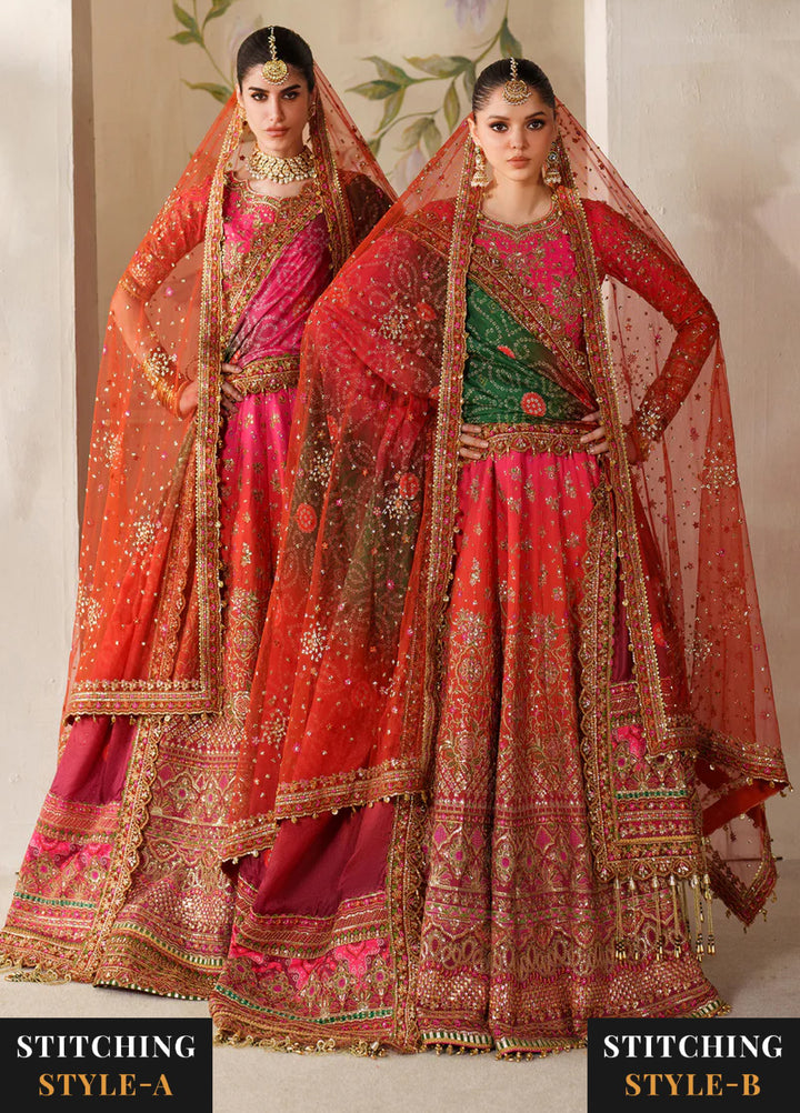 Chantelle by Baroque Unstitched Embroidered Raw Silk 3 peice BQ25CF V14- D 03 - Formals Collection