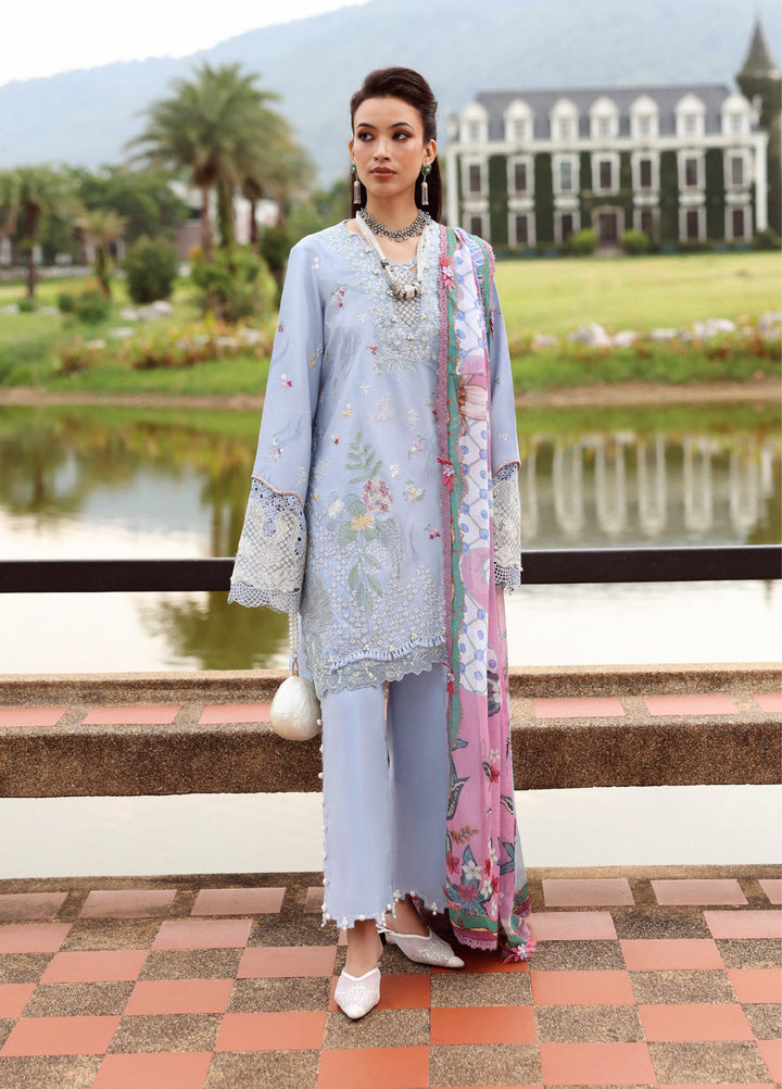 Lilas by Republic WomensWear Unstitched Embroidered Lawn 3 Piece Suit RW26ULL D-4B - Eid Collection