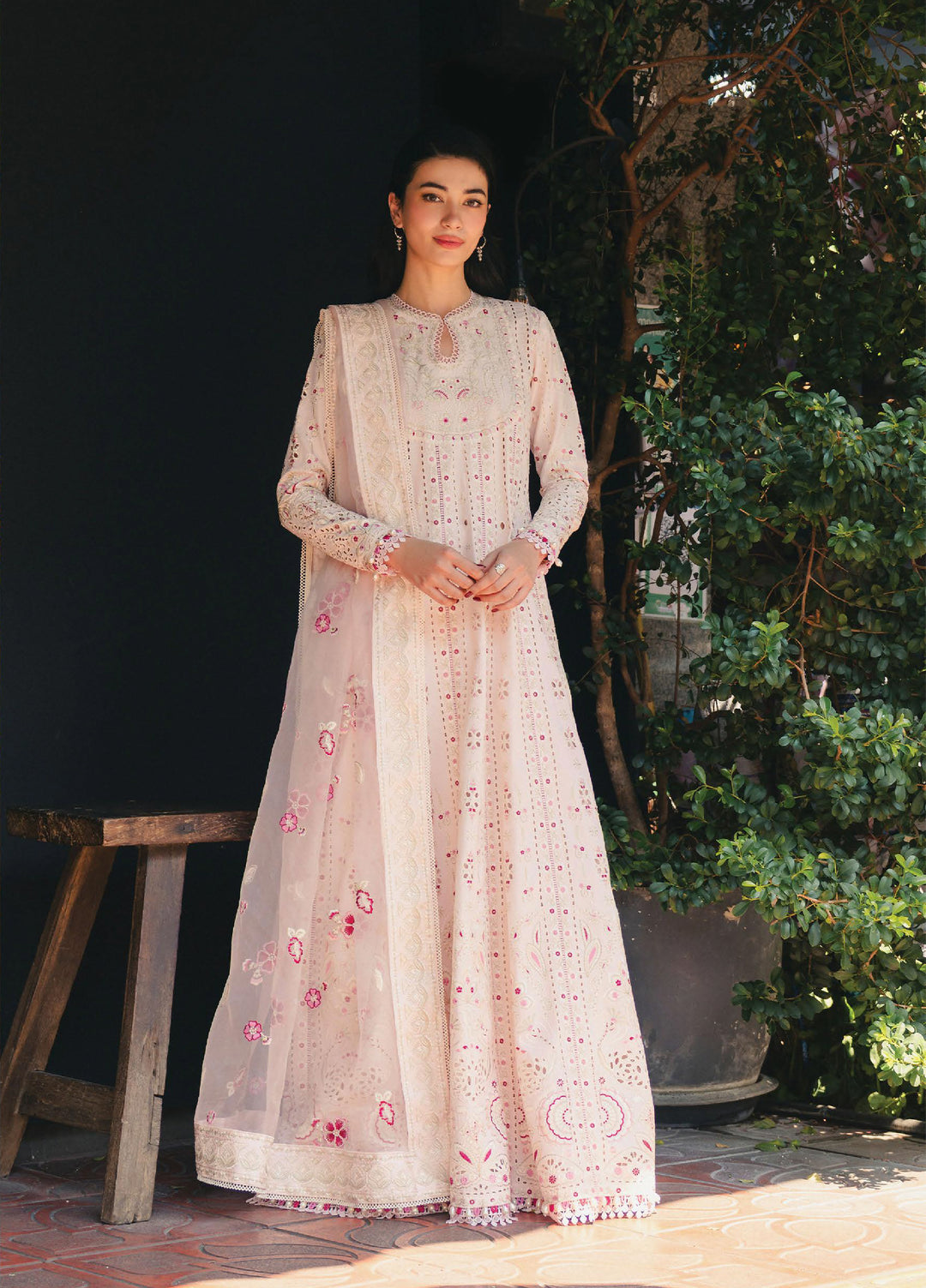 Mulaqat by Afrozeh Unstitched Embroidered Lawn 3 Piece Suit AF26UML KHAMOSHI FWU-0055 - Festive Collection