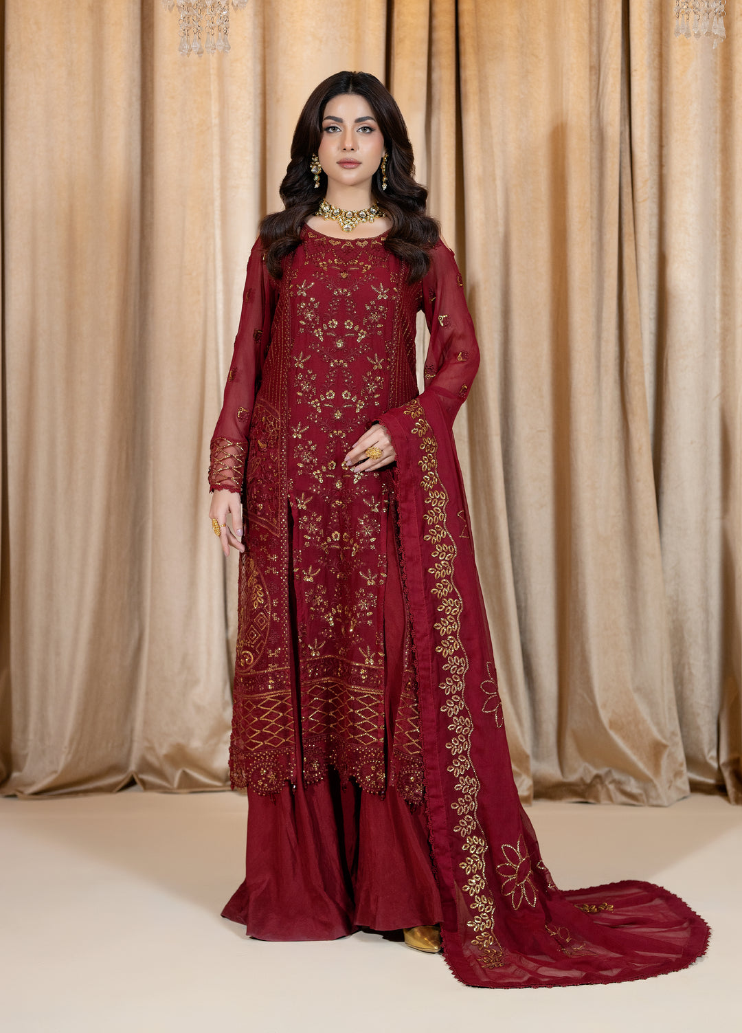 Daastan Raum by Sarb Unstitched Embroidered Chiffon 3 Piece Suit RS26UCD DCL-05 - Festive Collection