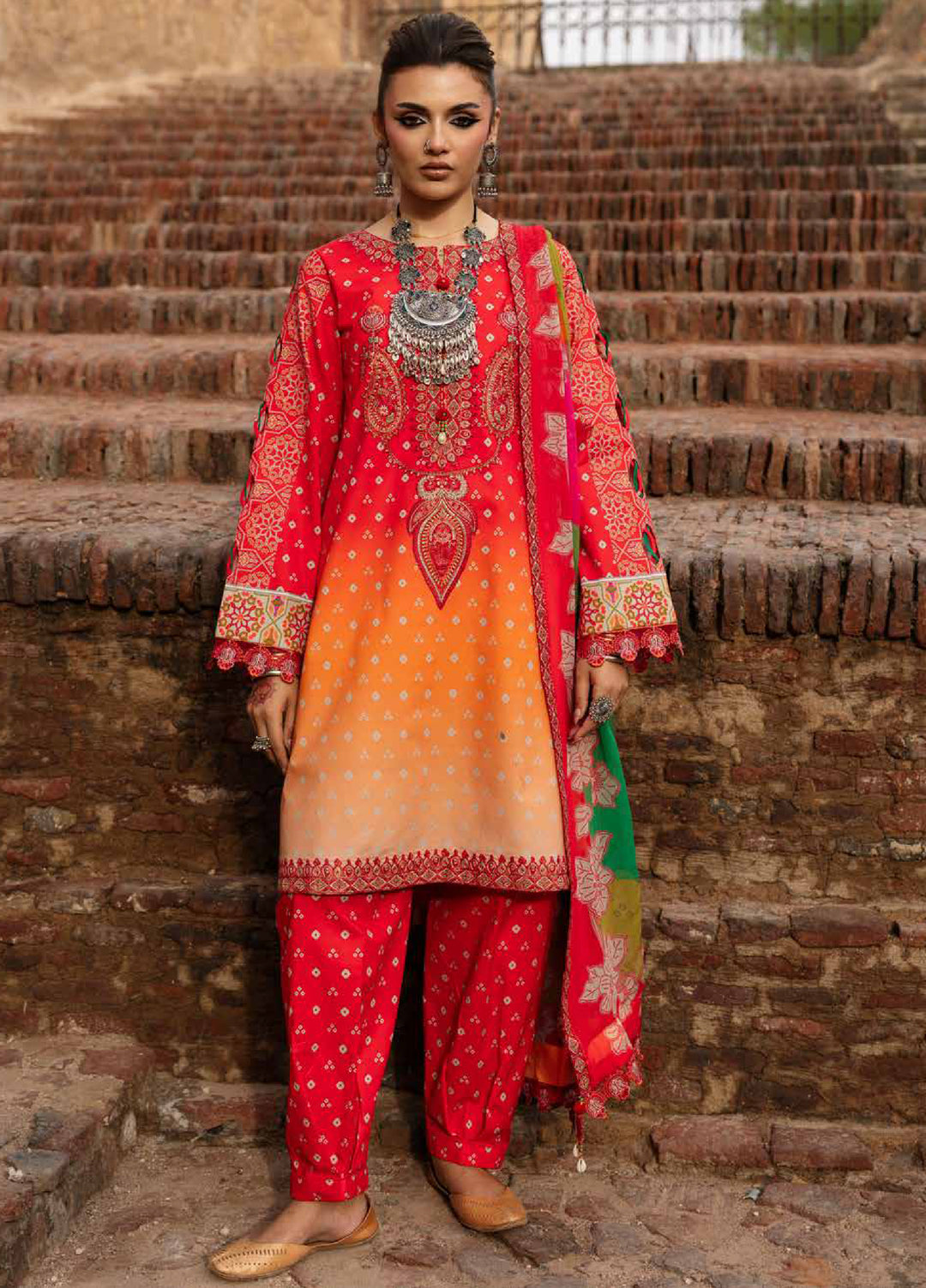 Chunri by Charizma Unstitched Embroidered Lawn 3 Piece Suit CHR26UCL CHN6-06 - Summer Collection