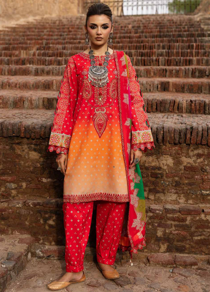 Chunri by Charizma Unstitched Embroidered Lawn 3 Piece Suit CHR26UCL CHN6-06 - Summer Collection