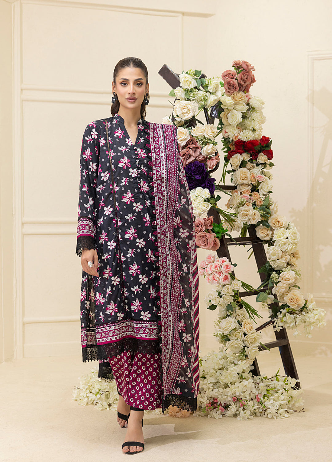 Salina by Regalia Textiles Unstitched Digital Printed Lawn 3 Piece Suit RG26SUVII D-8 - Summer Collection