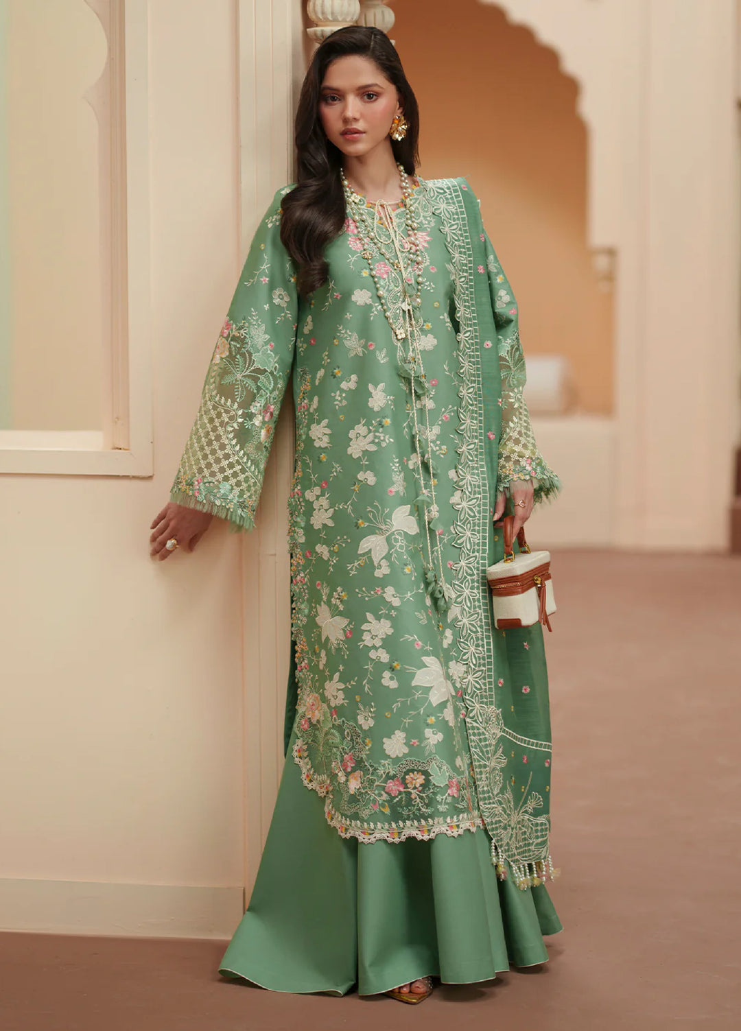 Mashriq by Bin Ilyas Unstitched Embroidered Lawn 3 Piece Suit BI26UML D117A - Festive Collection