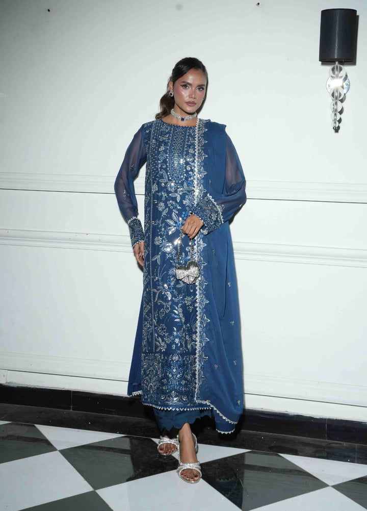 Maison d'or by Sahane Unstitched Embroidered Chiffon 3 Piece Suit CT-27002 NAEL - Festive Collection