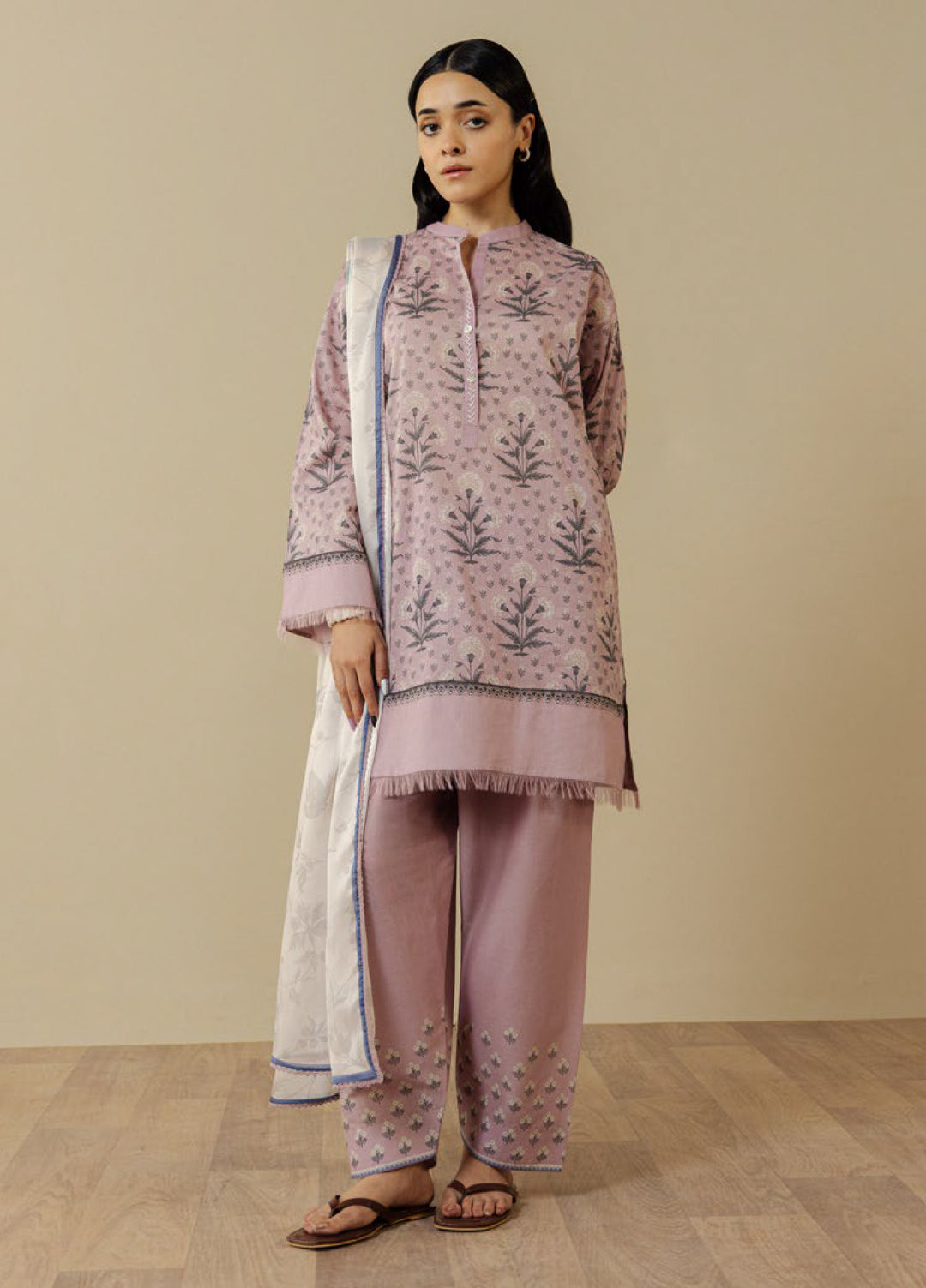 Coco by Zara Shahjahan Unstitched Printed Lawn 3 Piece Suit CZS26UPL ANTHEA-9A - Summer Collection